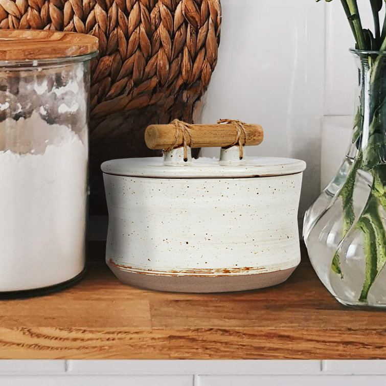 Winston Porter Stoneware Kitchen Canister Wayfair